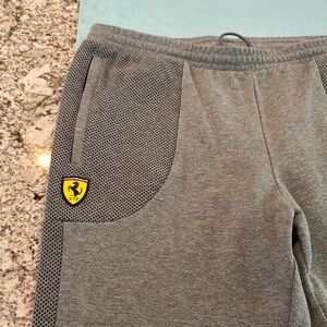 Puma Ferrari gray sweat pants